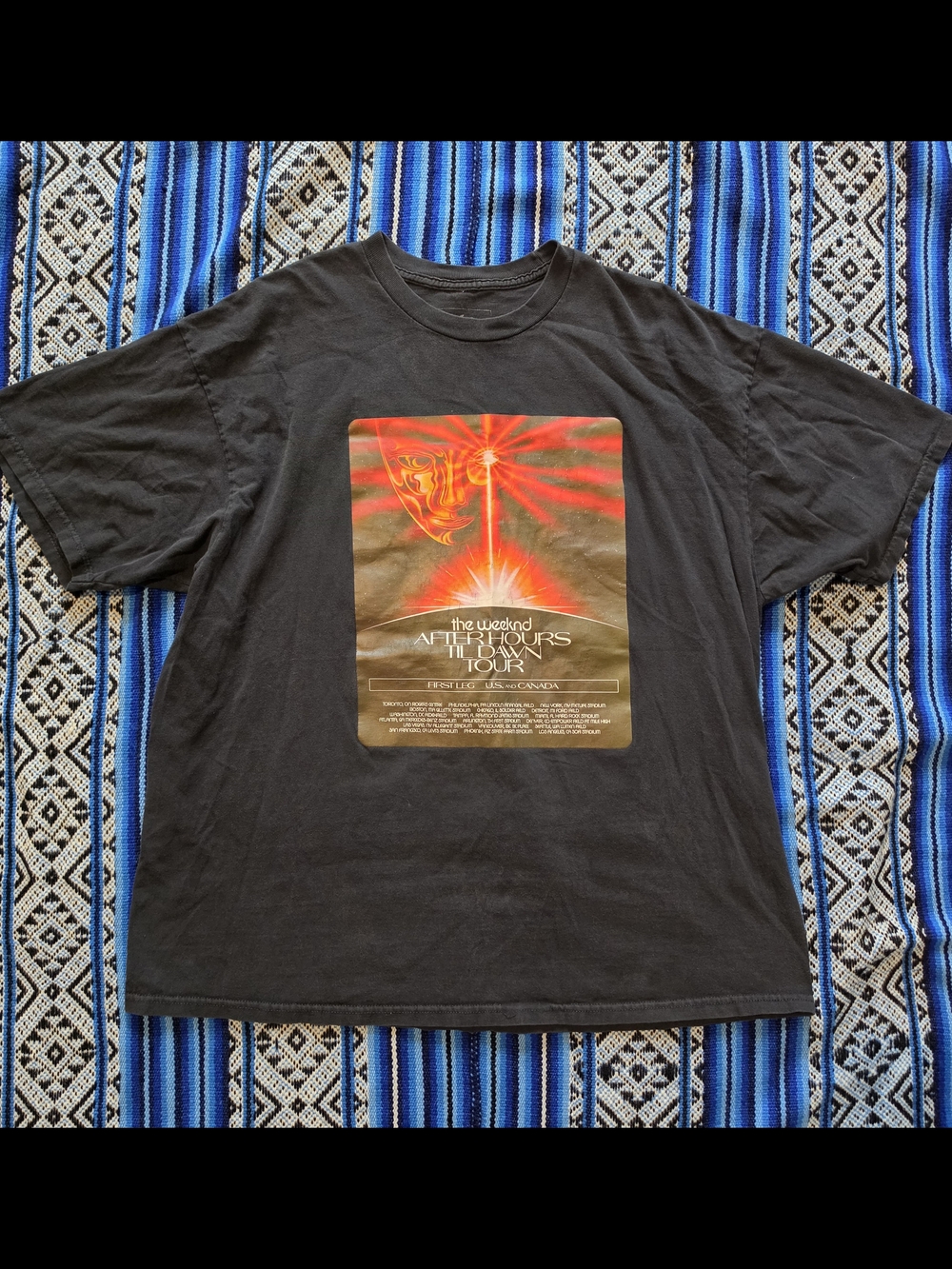 The Weeknd After Hours Til Dawn Tour Graphic Tee Shirt Size XXL XO Merch